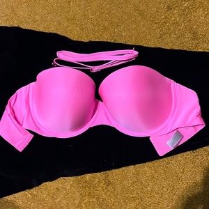 Victoria Secret hot pink multiway bra, size 34DD